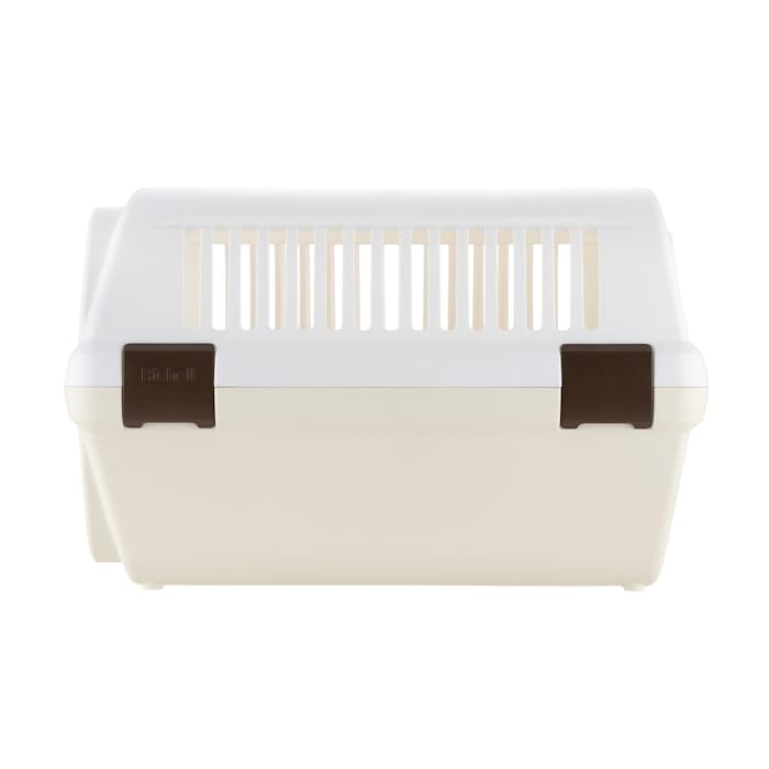 Richell USA - Pet Travel Carrier Small (80027) (White and Beige)