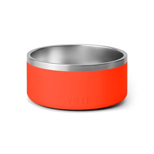 YETI Boomer 8, Stainless Steel, Non-Slip Dog Bowl, Holds 64 Ounces - color: Solar Flare