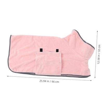 VICASKY Super Absorbent Quick Drying Dog Bathrobe Towel Fast Dry PET Towel for Dogs Cats Comfortable Microfiber Robe for Bathing and Swimming