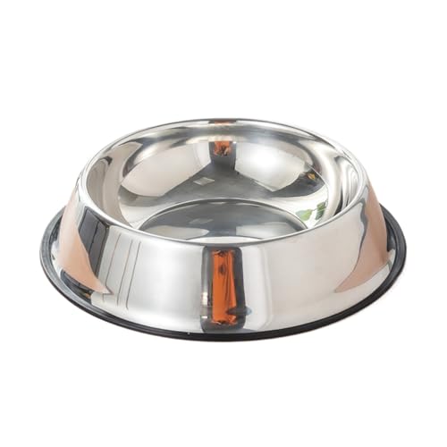 Stainless Steel pet Bowl, Sturdy and tip-Proof, Suitable for Both Dry and Wet Food, and can be Used by Cats and Dogs.(38cm) - size: 38cm