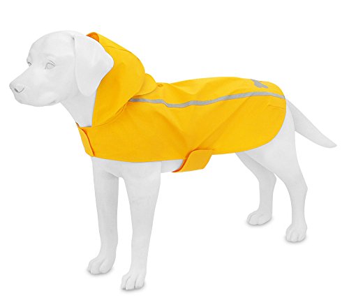 Best Pet Supplies - Voyager Waterproof Dogs Rain Poncho, Yellow, Medium, "chest: 19"" ~ 25""" (253-YW-M) - color: Raincoat (Bright Yellow), size: Chest:19 in~25 in