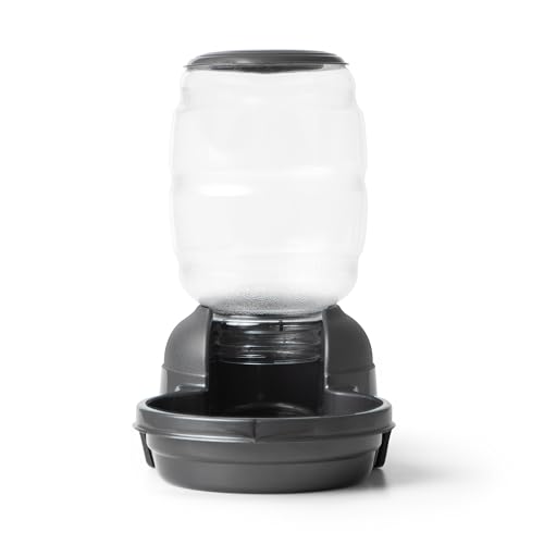 Petmate Replendish Automatic Dog Feeder Gravity Pet Treat Dispenser with Microban Protection Base, Wide Mouth Bowl, 100% BPA Free - 2 lb - size: Small