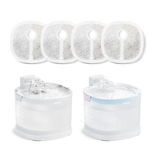 Cheerble Pumpless Pet Water Elfin Fountain E1/E1+/D1/D1PRO Replacement Filter-4-Pack - size: Cordless | 4 Filters