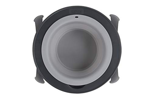 Dexas Pets Single Elevated Pet Feeder/Pet Bowl, Large/ 4 Cup Capacity, Light Gray - color: Light Gray, size: Large/4 Cup Capacity