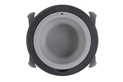 Dexas Pets Single Elevated Pet Feeder/Pet Bowl, Large/ 4 Cup Capacity, Light Gray - color: Light Gray, size: Large/4 Cup Capacity