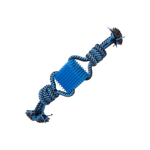Snugarooz Knot So Cube Assorted Colors - Dog Toy with Durable Knots & TPR Cube - Great for Tugging and Chewing - Ideal for Small to Medium Dogs - style: Knot So Cube