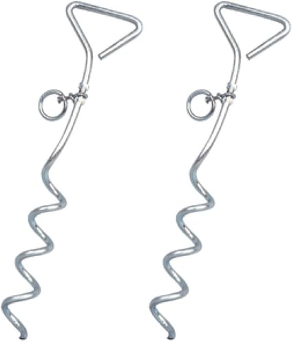 Camco 42572 Spiral Pet Anchor (Pack of 2) - size: 1 Count (Pack of 2)