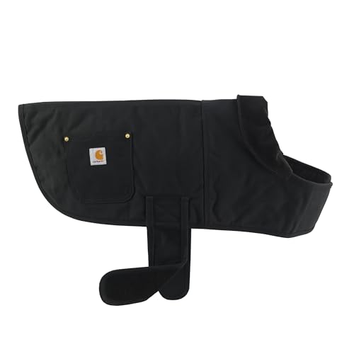 Carhartt Firm Duck Insulated Dog Chore Coat, Durable Weather Resistant Jacket for Cold and Windy Conditions, Black, Medium - color: Black, size: Medium