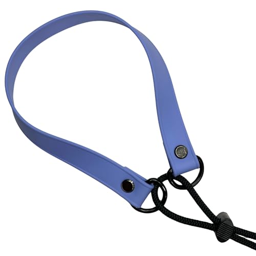 Waterproof E-Collar Replacement Strap Dog Collar for Invisible Fence/ecollar - Easy On Bungee (Periwinkle Blue, 3/4" Wide) - color: Periwinkle Blue, size: 3/4" Wide