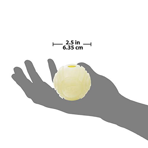 2.5in TPR Lightning LED Glow Ball - No Color - size: One-Size-for-Most