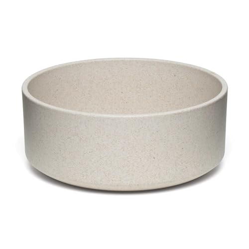 Loving Pets - Dolce Bamboo - Eco-Friendly Pet Bowls & Dishes for Dog, Cats, Puppy Food and Water Dish -Sustainable and Dishwasher Safe, Made with Real Bamboo (Medium, Oat-Beige) - color: Oat Beige, size: Medium Dish