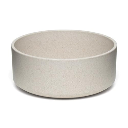 Loving Pets - Dolce Bamboo - Eco-Friendly Pet Bowls & Dishes for Dog, Cats, Puppy Food and Water Dish -Sustainable and Dishwasher Safe, Made with Real Bamboo (Medium, Oat-Beige) - color: Oat Beige, size: Medium Dish