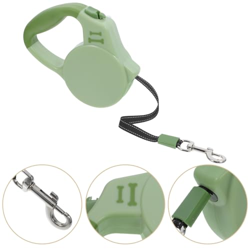 Retractable Dog Leash 3 Meters with Brake Lock System Reflective Nylon Tape Dog Traction Rope Outdoor Walking Leash for Corgis for Pets