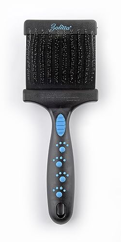 Mr. Slick Dual Flex Professional Slicker Brush detangling, de-matting, ergonomic. best for labradoodle, doodle, GoldenDoodle, Collie, poodle, maltipoo. Safe for dogs, cats.