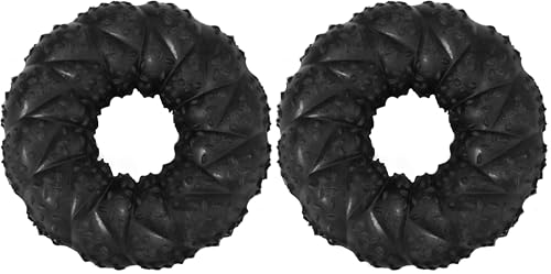 Nylabone Strong Max Chew Braided Ring Chew Toy for Dogs, Beef, Medium/Wolf - Up to 35 lbs. (1 Count) (Pack of 2) - size: Medium up to 35 lbs. (Pack of 2)