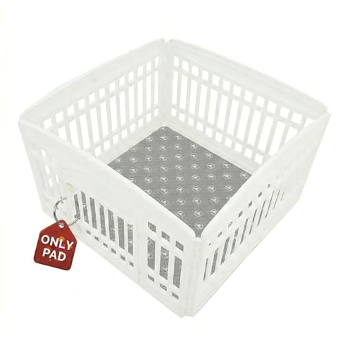 PJYuCien 36"x36" Reusable Playpen Training Pad for Puppies, Gray | Ideal for Small Animals, Dog Crate Pad, Travel Mat, Sofa Protector, Non-slip Dotted Bottom, Machine Washable - color: Gray White, size: 36"x36" (1 Pack)