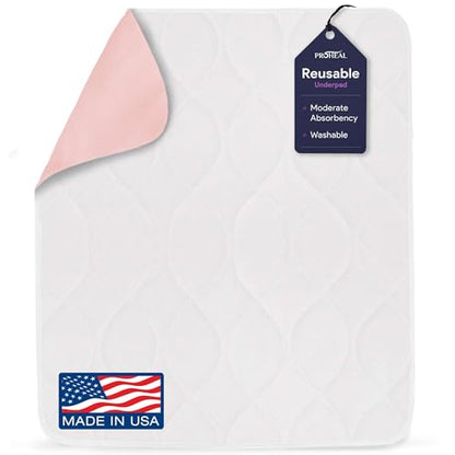 Incontinence Bed Pads Washable - Reusable Waterproof Bed Pads - Soft and Leak Proof Chucks - Moderate Absorbent Pee Pads for Adults - Withstands Extensive Washing - 24" x 36" - 1 Pack - size: 24" x 36" (1 Pack)