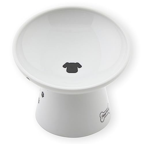 Necoichi Raised Dog Food Bowl, Elevated, for Dogs and Cats, Pets Feeding Feeder Non-Slip for Small Dogs Dishwasher and Microwave Safe, No.1 Seller in Japan! (Dog, Extra Wide Tilted) - size: Extra Wide (Pack of 1)