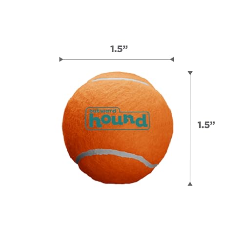 Outward Hound Squeaker Ballz – Squeaky Tiny Tennis Balls for Small Dogs Under 15 lbs, Fetch & Training, X-Small (1.5"), 4-Pack - color: Multi Squeaker Balls, size: X-Small, style: 4-Pack