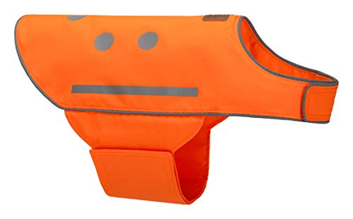 SPOT THE DOG! Reflective Dog Vest - High Visibility Safety Dog Accessories, Fluorescent Dog Apparel for Walking, Hiking & Camping, Hunting (Blaze Orange, Medium) - size: Medium