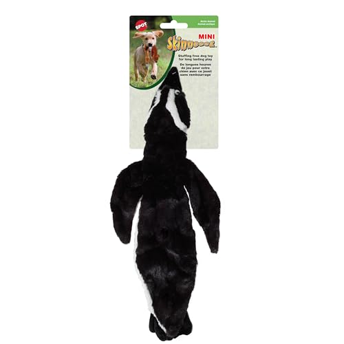SPOT Skinneeez Stuffing Free Arctic Animal Dog Toy - with Squeaker in Head and Tail, Stuffingless Design is Great for Moderate Chewers, Tug Toy for Small Puppies & Dogs - 15in, Assorted Styles, 1 Toy - size: Small/15 Inch