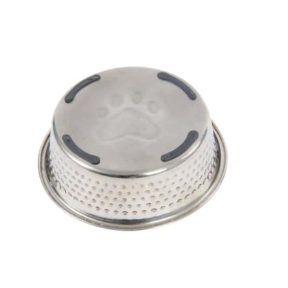 WeatherBeeta Non-Slip Stainless Steel Shade Dog Bowl, Black, 5" - color: Black, size: 5"