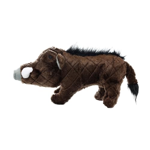 MIGHTY- Safari Brown Warthog- Squeaker-Multiple Layers. Made Durable, Strong & Tough. Interactive Play Dog Toy (Tug, Toss & Fetch). Machine Washable & Floats | Ultra Durable Plush Toy with Multiple Layers & Reinforced Seams , Washable and Floats , Mighty®