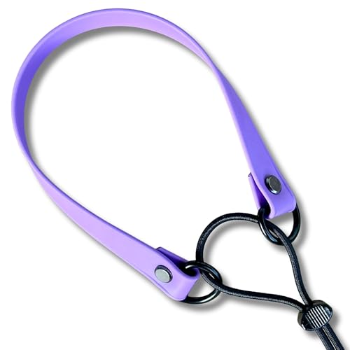Waterproof E-Collar Replacement Strap Dog Collar for Invisible Fence/ecollar - Easy On Bungee (3/4" Wide, Light Purple) - color: Light Purple, size: 3/4" Wide