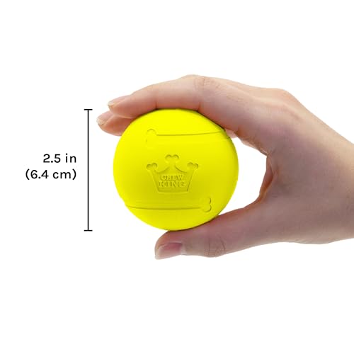 Chew King Flavored Rubber Ball Collection, 2.5 Inch Chicken Flavor Rubber Balls 3-Pk - color: K) 2.5" 3-Pack (Chicken)
