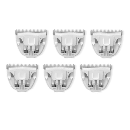 Washable Replacement Blades for Dog Clipper,Replacements Blades for Dogs and Cats Grooming Clippers,6 PCs of Replacement Blades Only - color: Tb022-6pc