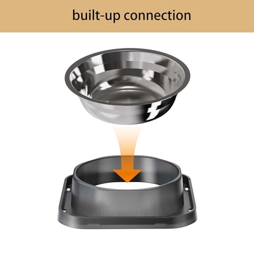 Stainless Steel Dog Bowls, Spill Proof Basic Dogs Bowls for Small Dogs Cats, 2 Cup Dog Food and Water Bowl, Non-Slip Puppy Feeder, Cat Bowl for Feeding Water - Starry Gray - size: Single