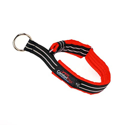 ComfortFlex Limited Slip Martingale Collar, Small, Red | American made, designed, cut, assembled, sewn in USA, wide escape proof martingale design, premium padding, gentle control - color: Red, size: Small