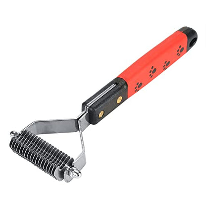 Dematting Comb For Dogs, Dog Hair Mat Remover Deshedding Dog Brush Pin Grooming Deshedding Tool Stainless Steel Pet Hair Comb For Long Haired Dogs and Cats, Knot Removal (M377-10) (M337-13) (M377-18)