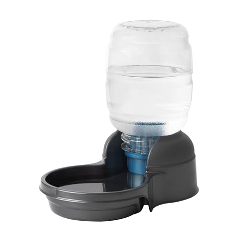 Petmate Replendish Automatic Dog Water Dispenser Gravity Pet Waterer with Microban Protection Base, 100% BPA Free - 0.5 Gallon, Wide Mouth Bowl, with 2 Extra Filters - size: Extra Small