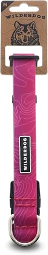 Wilderdog Waterproof Dog Collar - Repels Water & Dirt - Medium 13in -18in - Plum - color: Plum, size: Medium