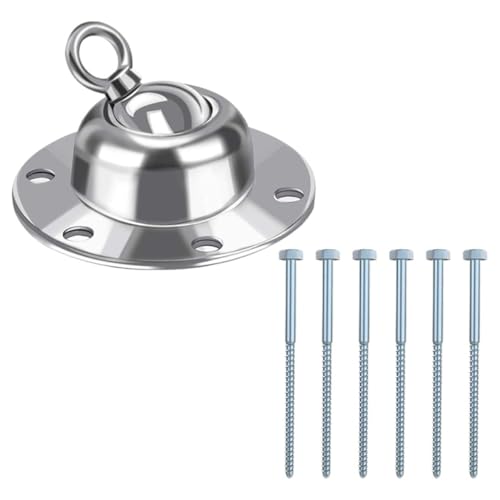 Happyyami 360-Degree Rotating Heavy Duty Tie Out Stake for Dogs and Cats Rust-Resistant Ground Anchor 10m Leash for Outdoor Use Portable Design