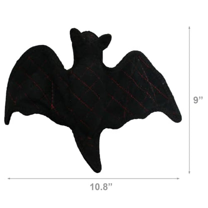 World's Tuffest Soft Dog Toy - Desert Bat - Squeakers - Multiple Layers. Made Durable, Strong & Tough. Interactive Play (Tug, Toss & Fetch). Machine Washable & Floats - color: Black Bat