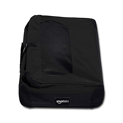 Amazon Basics Folding Portable Soft Pet Dog Crate Carrier Kennel, 26.2"L x 17.8"W x 18.1"H, Black - color: BLACK, size: 26.2"L x 17.8"W x 18.1"H