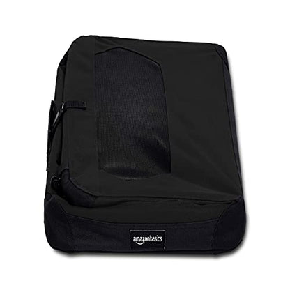 Amazon Basics Folding Portable Soft Pet Dog Crate Carrier Kennel, 26.2"L x 17.8"W x 18.1"H, Black - color: BLACK, size: 26.2"L x 17.8"W x 18.1"H