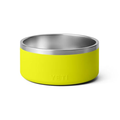 YETI Boomer 8, Stainless Steel, Non-Slip Dog Bowl, Holds 64 Ounces - color: Firefly Yellow