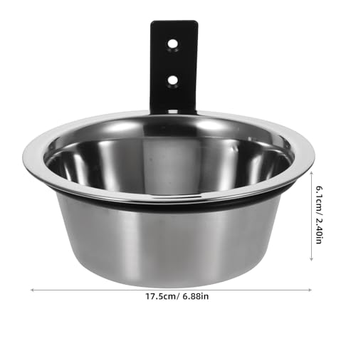Yardwe Elevated Dog Bowl and Water Bowl Set Wall-Mounted 6-inch Convenient Feeding Station for Large Dogs and Puppies