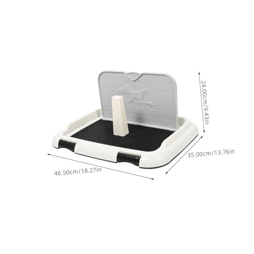 Plastic Puppy Toilet Tray with Splashproof Design for Indoor Dog Potty Training Wear Resistant Pet Potty Holder for Small and Medium Dogs at Home Office Bathroom