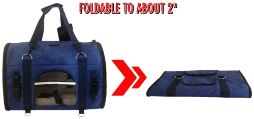 6-in-1 Sturdy Pet Carrier Backpack, Front Pack, Shoulder Bag, Pet Hand Bag, Car Seat Crate, Soft-Sided pet Carrier, Small Dog & Cat Travel Carrier, Size Medium for Pets 14-16" Long - size: 18.0"L x 11.0"W x 12.0"H
