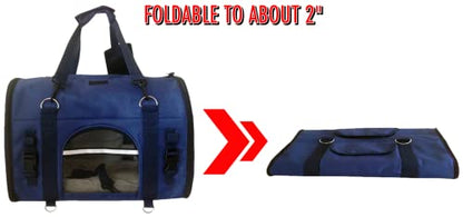 6-in-1 Sturdy Pet Carrier Backpack, Front Pack, Shoulder Bag, Pet Hand Bag, Car Seat Crate, Soft-Sided pet Carrier, Small Dog & Cat Travel Carrier, Size Medium for Pets 14-16" Long - size: 18.0"L x 11.0"W x 12.0"H