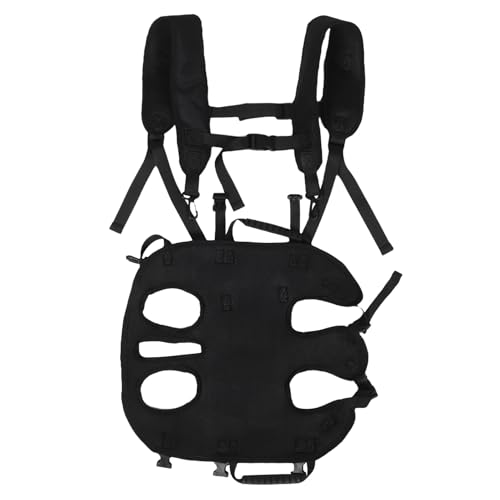 OUNONA Pet Carrier Backpack with Four-Leg Out Design, Breathable Mesh Small and Medium Dog Backpack for Hiking, Traveling, and Outdoor Walks, Portable Dog Sling Carrier M