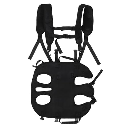OUNONA Pet Carrier Backpack with Four-Leg Out Design, Breathable Mesh Small and Medium Dog Backpack for Hiking, Traveling, and Outdoor Walks, Portable Dog Sling Carrier M