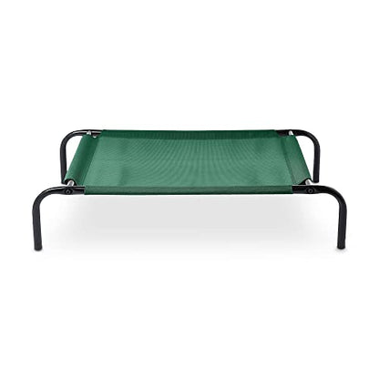 Amazon Basics Cooling Breathable Elevated Dog Bed with Metal Frame for Small Dogs, 36" x 22" x 7.5", Green - color: Green, size: Small