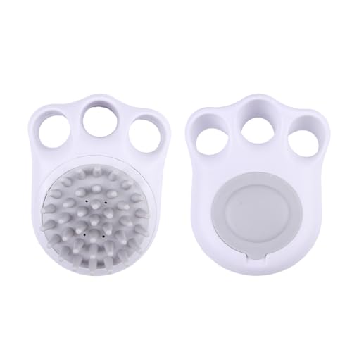 Pet & Grooming Supplies Kitten/Dog Massage Brush Shampoo Dispenser/Washing Grooming Supplies Pet Brush for Bathing Dogs - color: Gray