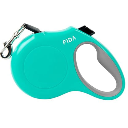 Fida Retractable Dog Leash X-Small Breed, 10 ft Durable Pet Walking Leash for Extra Small Dogs/Cats/Small Animals up to 18 lbs, 360° Tangle Free, Teel - color: Teel, size: X-Small