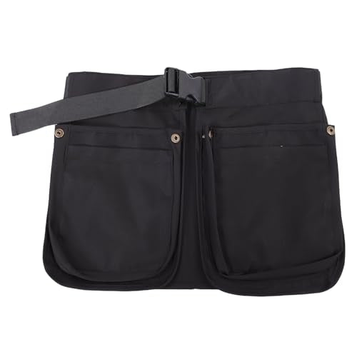 JTLB Waist Belt Apron Bag, Multipocket Tool Apron with Adjustable Belt 27 46in, Large Capacity Storage for Gardening Hairstylist Cleaning Waiter Dog Training